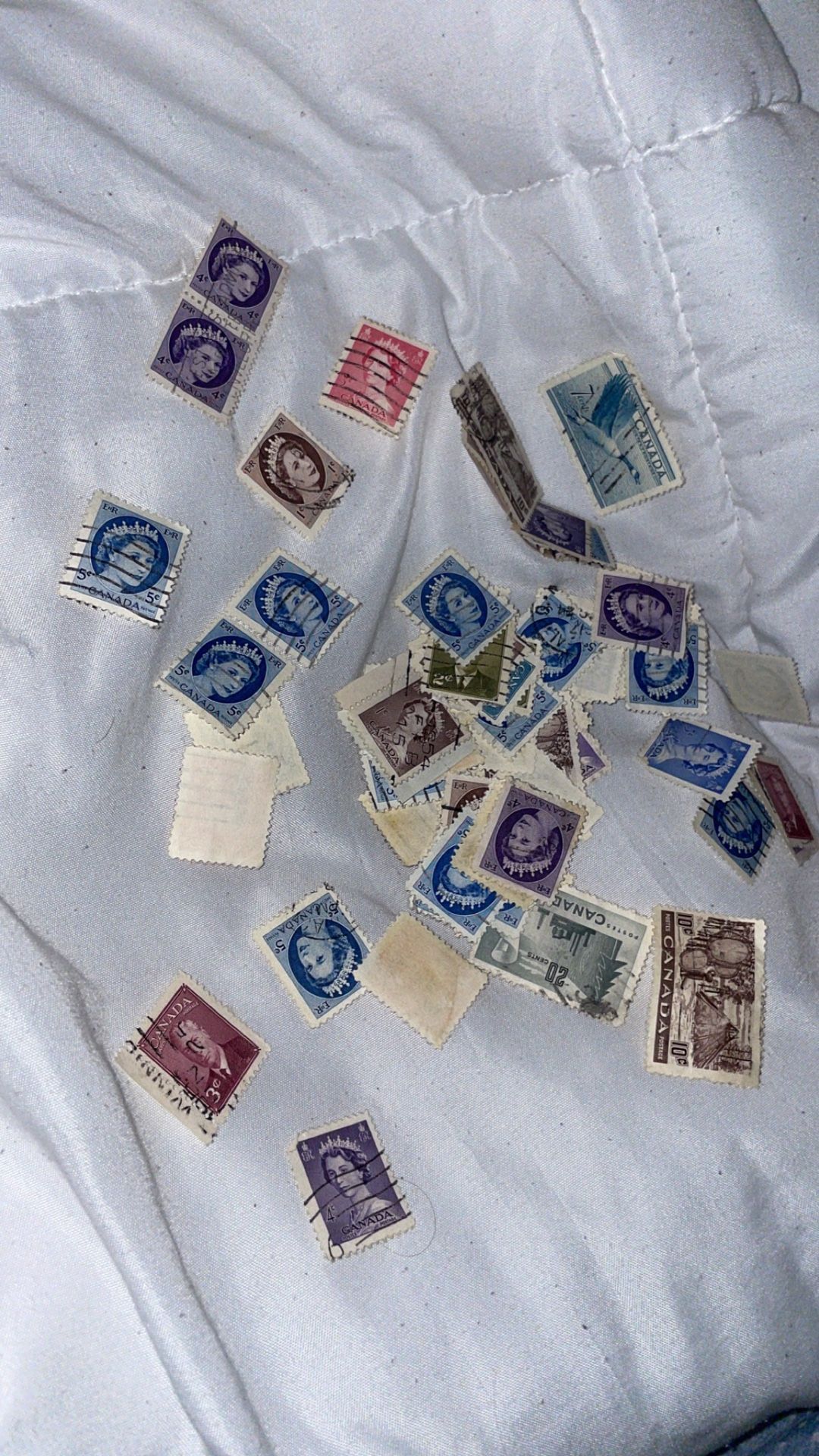 Assortment Canadian stamps of Queen Elizabeth