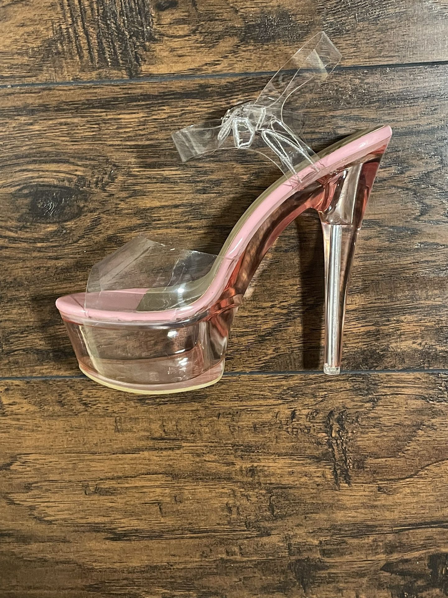 Pink Acrylic Heels 
