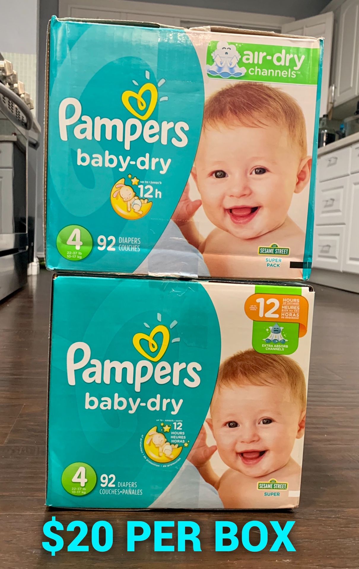 Pampers diapers size 4