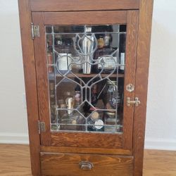 Antique English Bar Cabinet