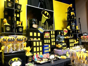 Batman candy table