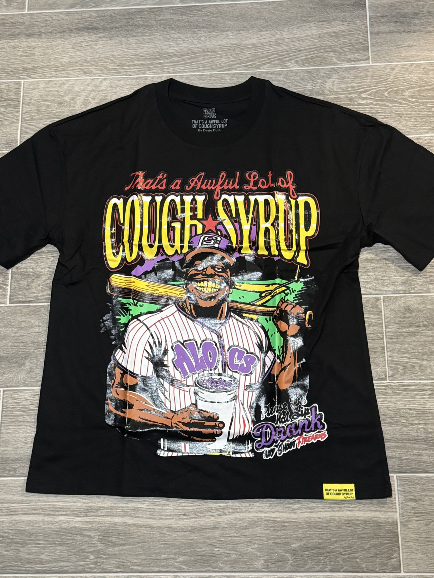 Baseball Awful Lot Of Cough Syrup Tee Shirt