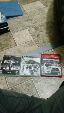 PS3 games, splinter cell black list, battlefield 3, midnight club La