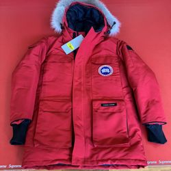 Canada Goose Expedition Parka Red Mens Small Brand New