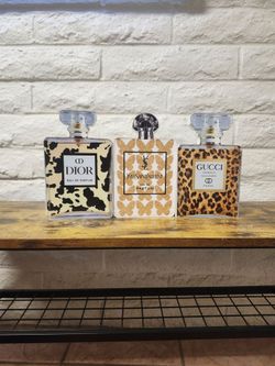 Perfume bottles display