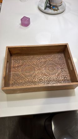 Wood tray