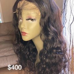 100% Human Hair Body Wave Wig 