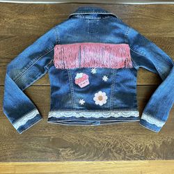 Little girls / Child’s Repurposed  / Upcycled Denim  Jean Jacket
