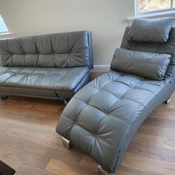 Coaster Chaise Lounge And Reclining Couch