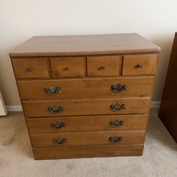 Ethan Allen 3 Drawer Maple Wood Dresser