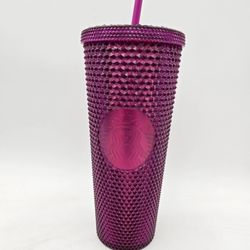Starbucks Berry Bling Cup Iridescent Studded Cold Tumbler Venti 