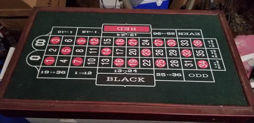 Craps and Roulete tables