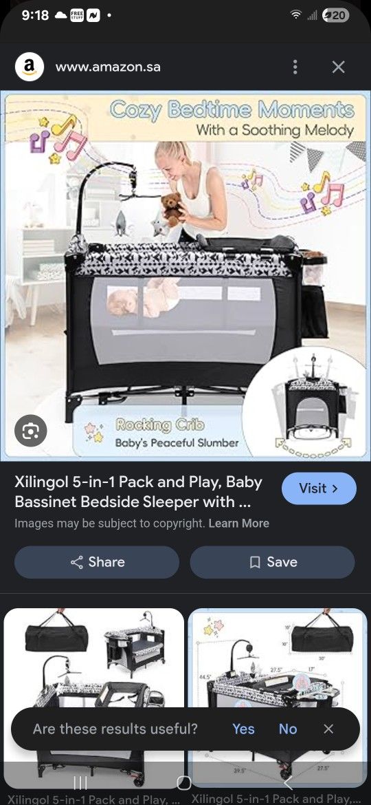 5 In 1 Pack And Play, Bassinette,bedside Sleeper, Changing Station, And Crib