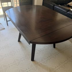 Bar Height Extendable Table, Square To Oval, To Round. 