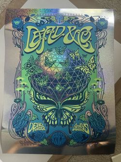 Dead & Company Las Vegas Sphere Poster - Sparkle Foil