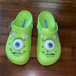Crocs Classic Clog Monsters Inc. Mike Wazowski 210875-90H Men's Size 10 women’s 12 used 1 time