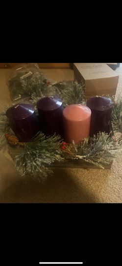 Advent Wreath - Modern farmhouse Plus 4 Candles