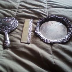 Old Beautiful Antique Mirror Set