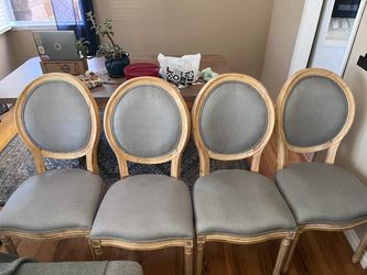 Set of 4 French-Style Dining Chairs