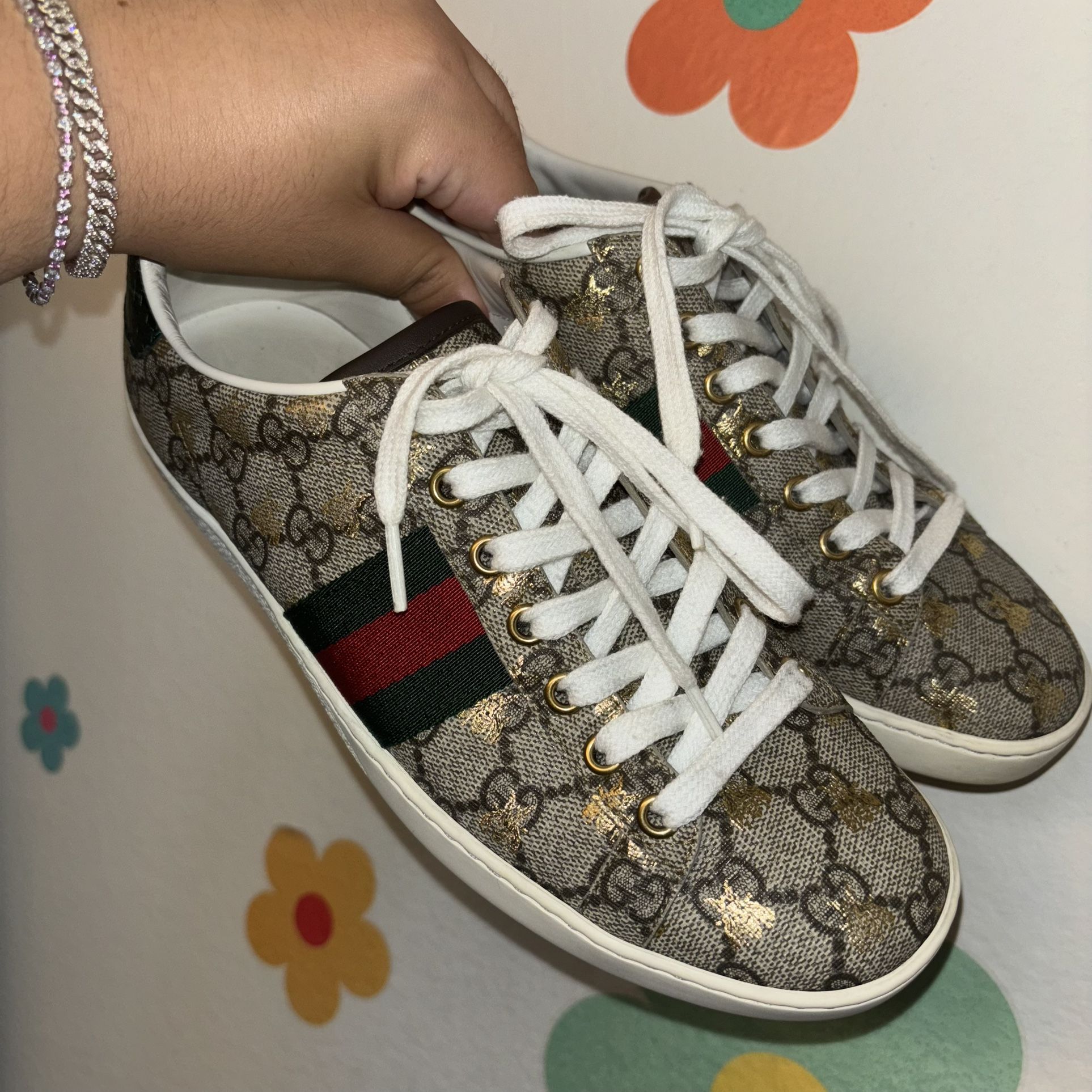 Canvas Sneakers Gucci Shoes With Gg Print Gucci Shoes