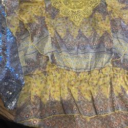 Beautiful  yellow and browns  top