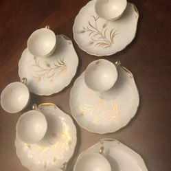 Vintage Tea Cap Set Of 8 