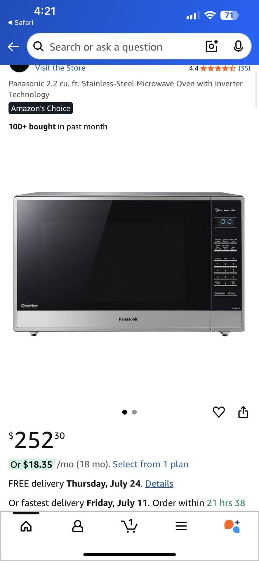 Microwave Oven (New)