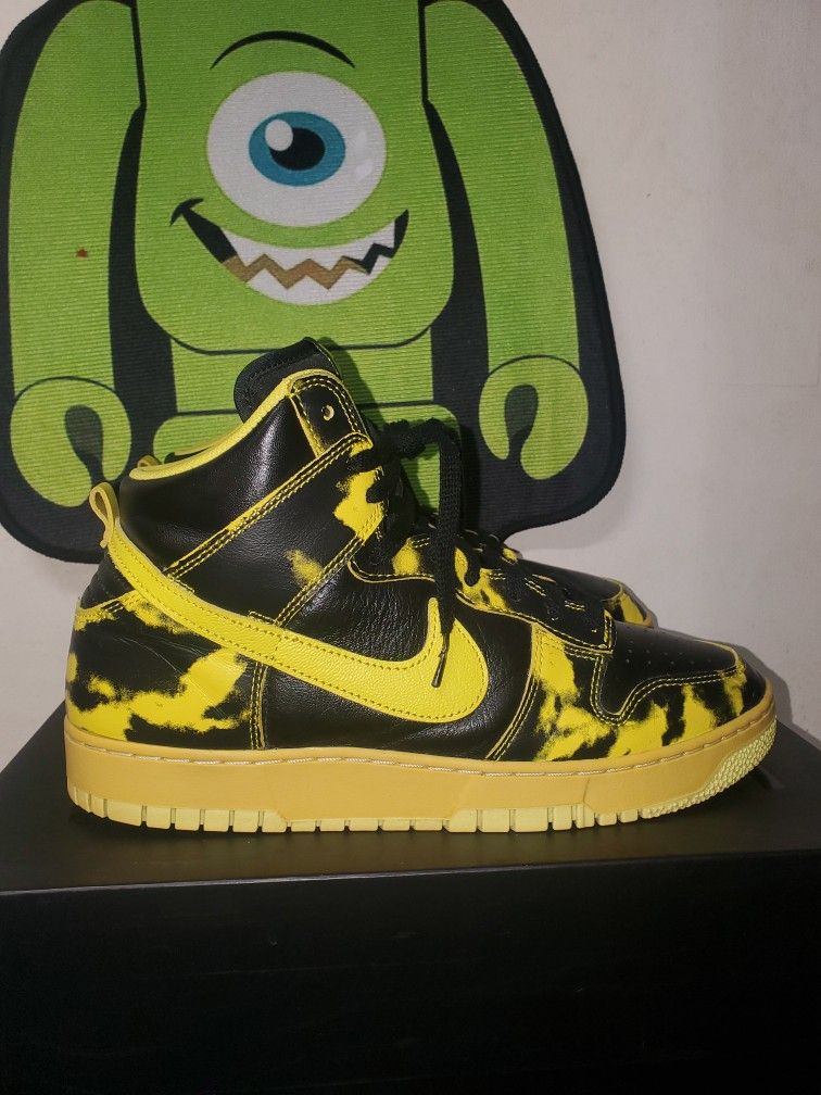 Nike Dunk High Yellow Acid Wash Edition. Size 11 Men's