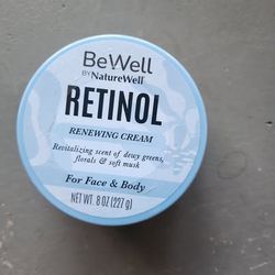 NatureWell Be Well Retinol Renewing Cream 8 oz Sealed New
