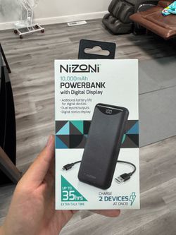 Nizoni power bank 10000mAh brand new