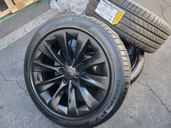 Brand New Tires Tesla 19" Black Model S Factory Stock Wheels Rims 