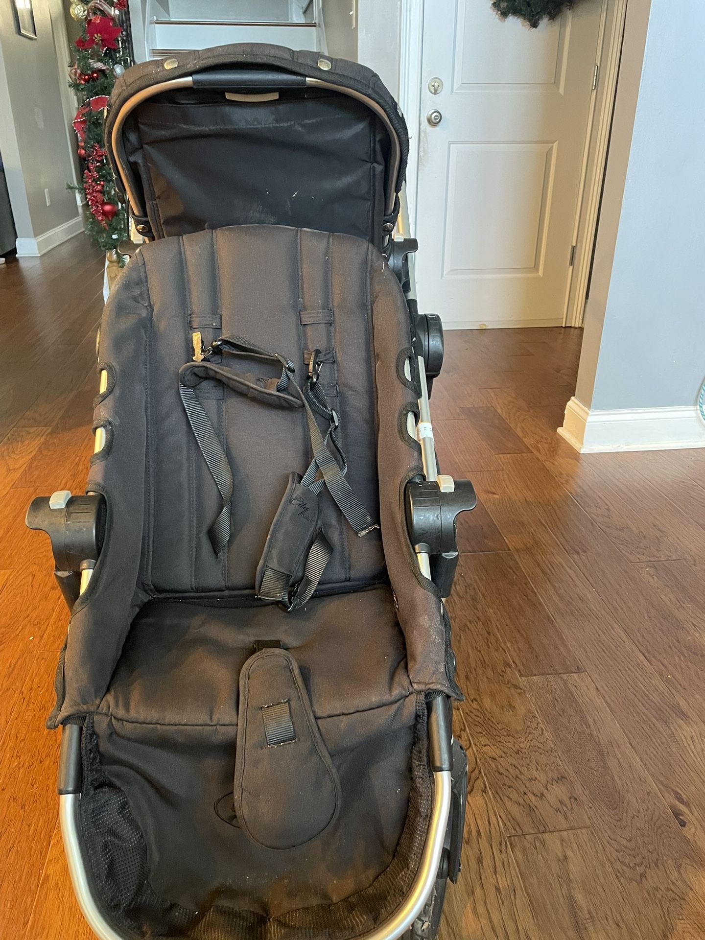 Baby Jogger City Select Double Stroller | Baby Stroller with 16 Ways to Ride, Included Second Seat | Quick Fold Stroller