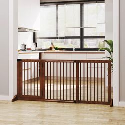 Pet Gate with Lockable Door 3 Panels