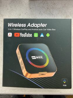 AI Box 3-in-1 Wireless CarPlay Android Auto Adapter