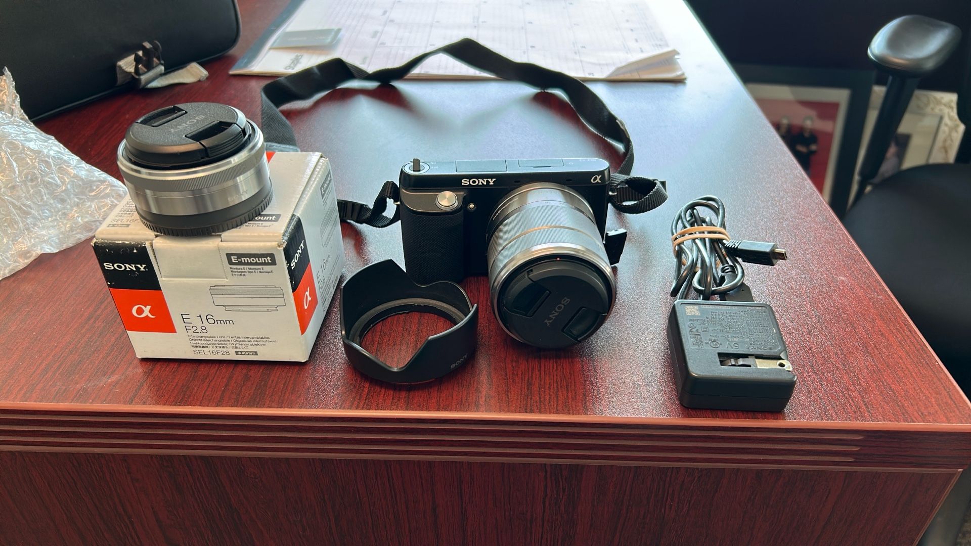 Sony OX NEX-F3 and white angle lens