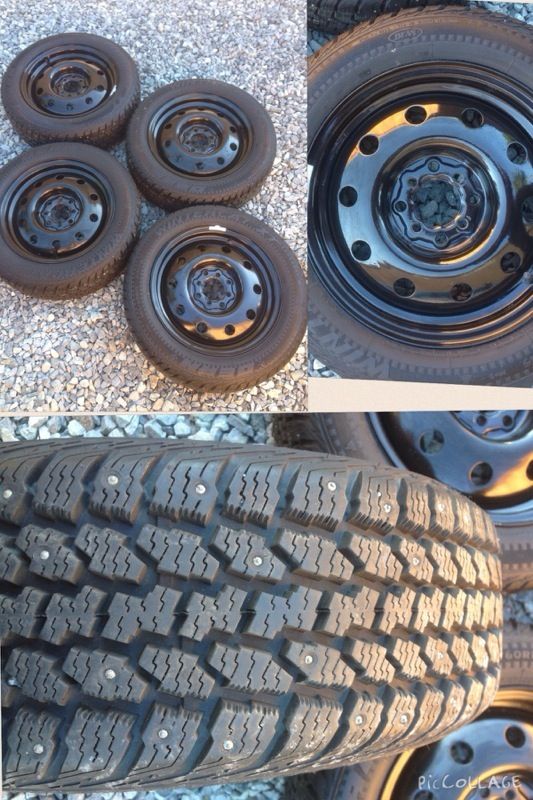 185/60r15 Dean Wintercat snow tires on steel rims 4x100 4x4.5 4x114
