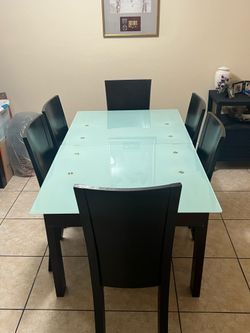 Modern table and China Cabinet