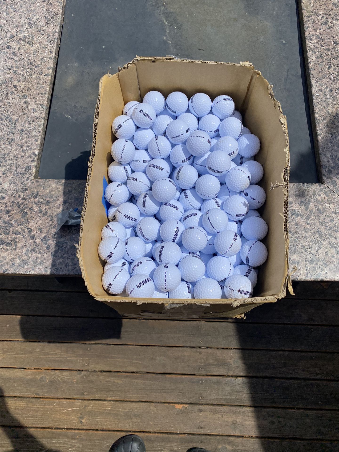 Box Full Of Srixon Marathon Range Balls