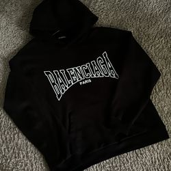 Balenciaga Paris Logo Hoodie - Size M