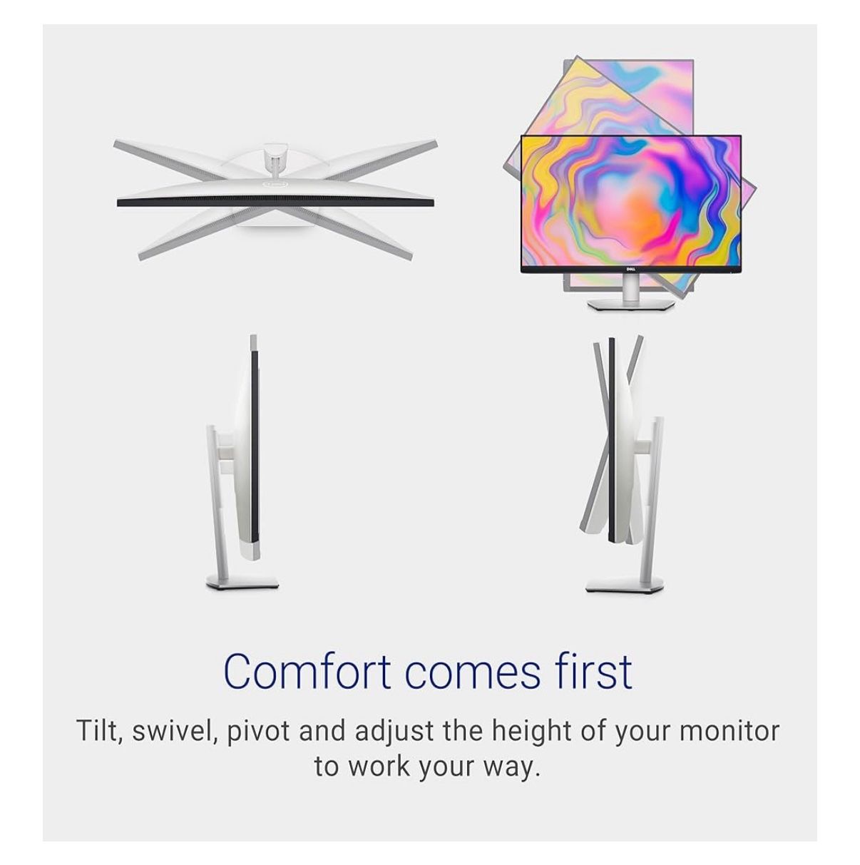 Dell S2722QC Monitor 27 inch 4K USB C , UHD (3840 x 2160) Display