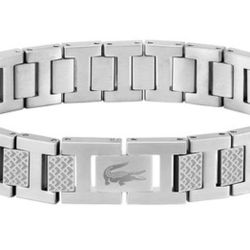 Brand New With Box Men’s Silver Lacoste Bracelet 
