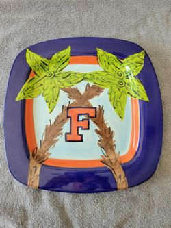 U Of F T. Cabells Too Magnolia Lane Collection Ceramic Platter