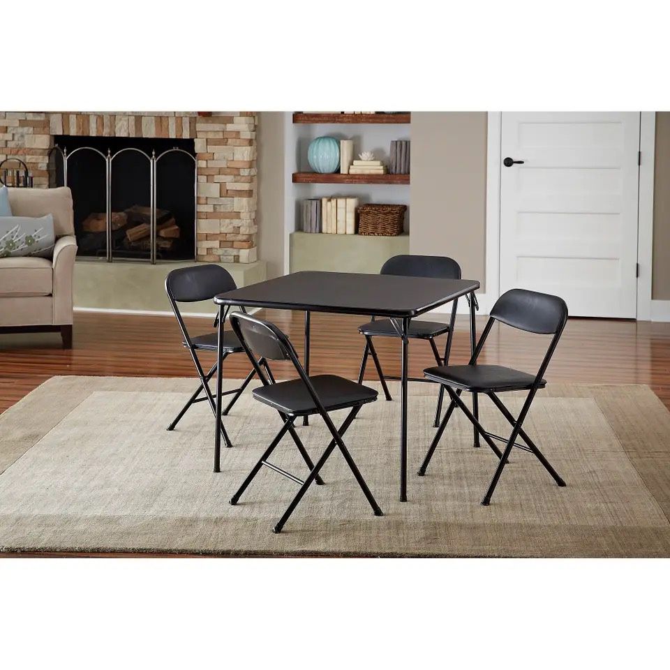 5pc Table And Chairs Set- Cart Table