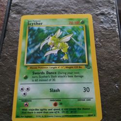 Scyther Pokemon Holo Rare