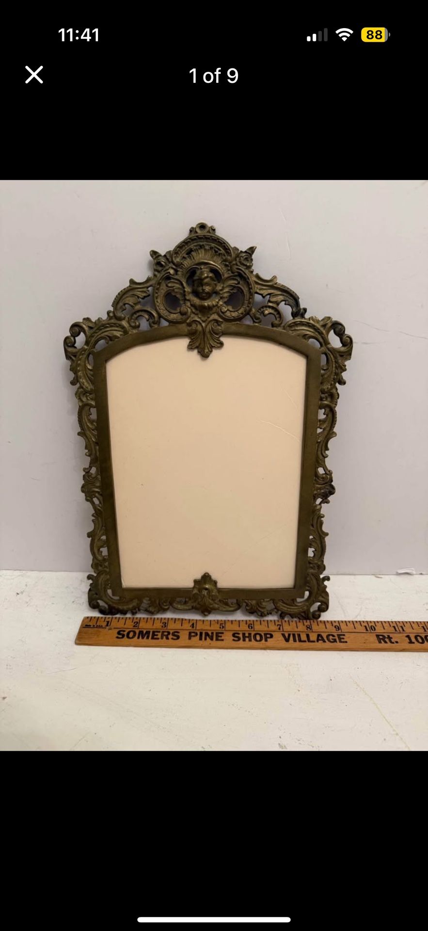 Baroque Brass Picture Frame