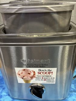 Pure Indulgence 2 Quart Frozen Yogurt-Sorbet & Ice Cream Maker