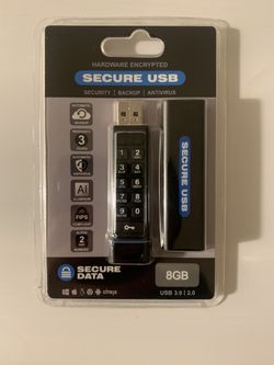 8gb Secure data secure usb encrypted keypad drive