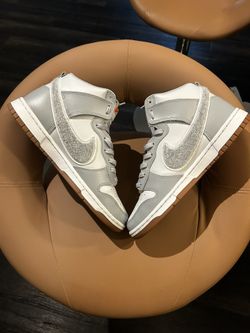 **LIKE NEW 2022 Dunk High 'Chenille Swoosh - Light Smoke Grey'