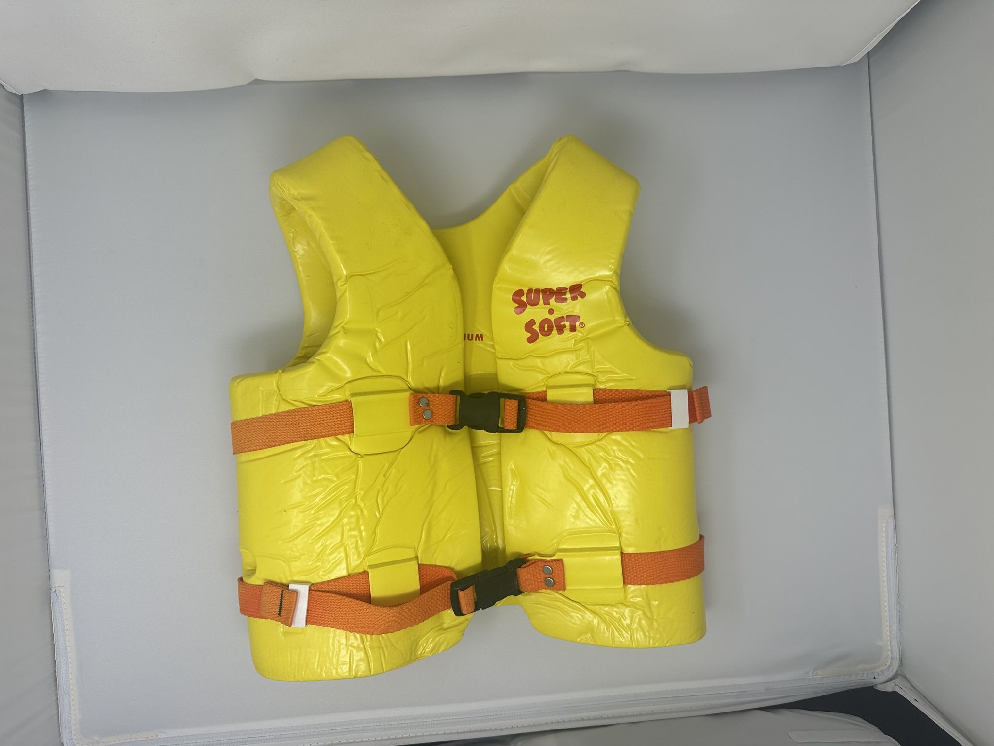 TRC Recreation Super Soft Youth Medium Life Jacket USCG Approved Vinyl Coated Foam Yellow
