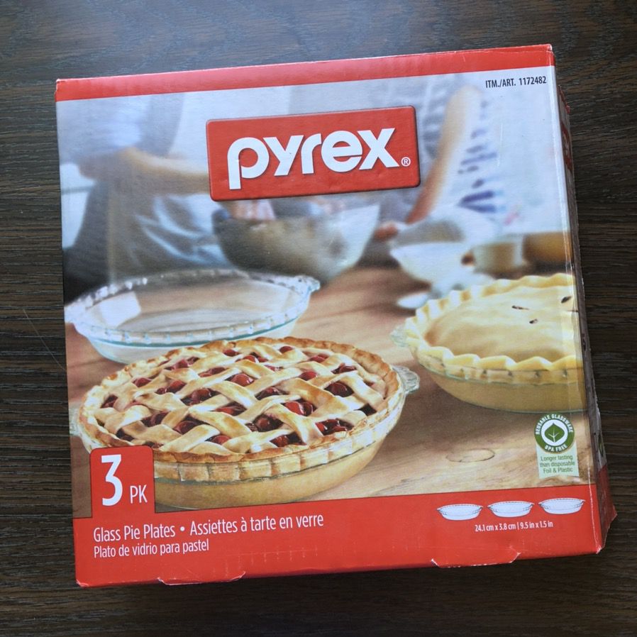 Pyrex Glass Pie Plates (pack of 3)